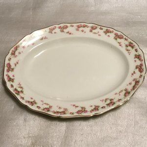 Very lovely and antique Canonsburg oval Roses platter
